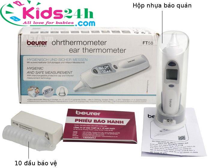 Nhiệt kế điện tử hồng ngoại đo tai Beurer FT58 - 1