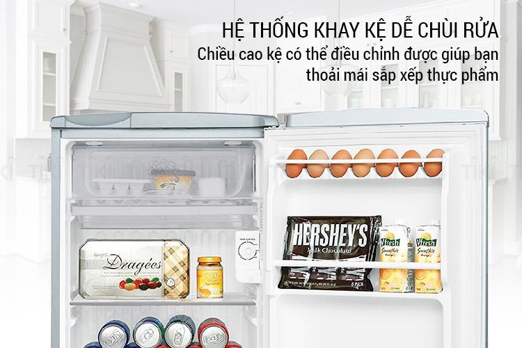 Tủ Lạnh Mini Aqua AQR-95ER-SV (90L) - Hàng chính hãng