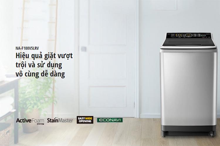 Máy Giặt Cửa Trên Panasonic NA-F100V5LRV (10kg) - Bạc Máy Giặt Cửa Trên Panasonic NA-F100V5LRV (10kg) - Bạc