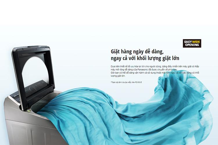 Máy Giặt Cửa Trên Panasonic NA-F100X5LRV (10kg) - Bạc Máy Giặt Cửa Trên Panasonic NA-F100X5LRV (10kg) - Bạc