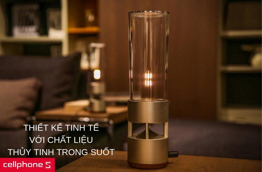 Đường nét thiết kế tinh tế với chất liệu thủy tinh trong suốt