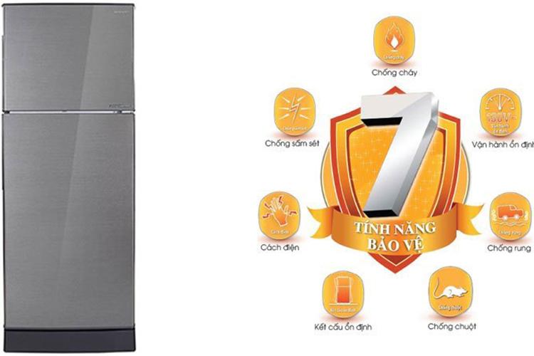 Tủ Lạnh Inverter Sharp SJ-X201E-SL (196L) Tủ Lạnh Inverter Sharp SJ-X201E-SL (196L)