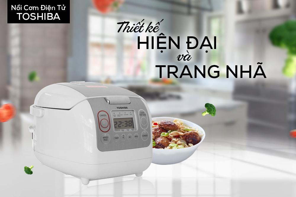 Nồi Cơm Điện Tử Toshiba RC-18NMFVN(WT) (1.8 lít) - Trắng Nồi Cơm Điện Tử Toshiba RC-18NMFVN(WT) (1.8 lít) - Trắng