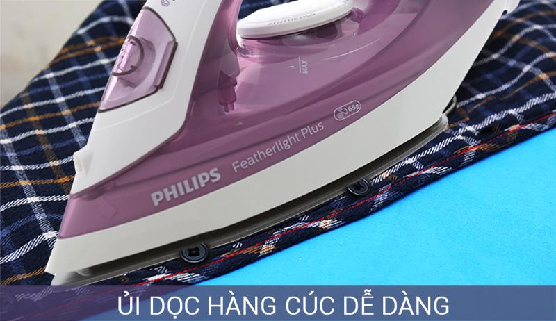 Bàn ủi hơi nước Philips GC1426/37 Tím Rãnh cúc - Bàn ủi hơi nước Philips GC1426/37 Tím