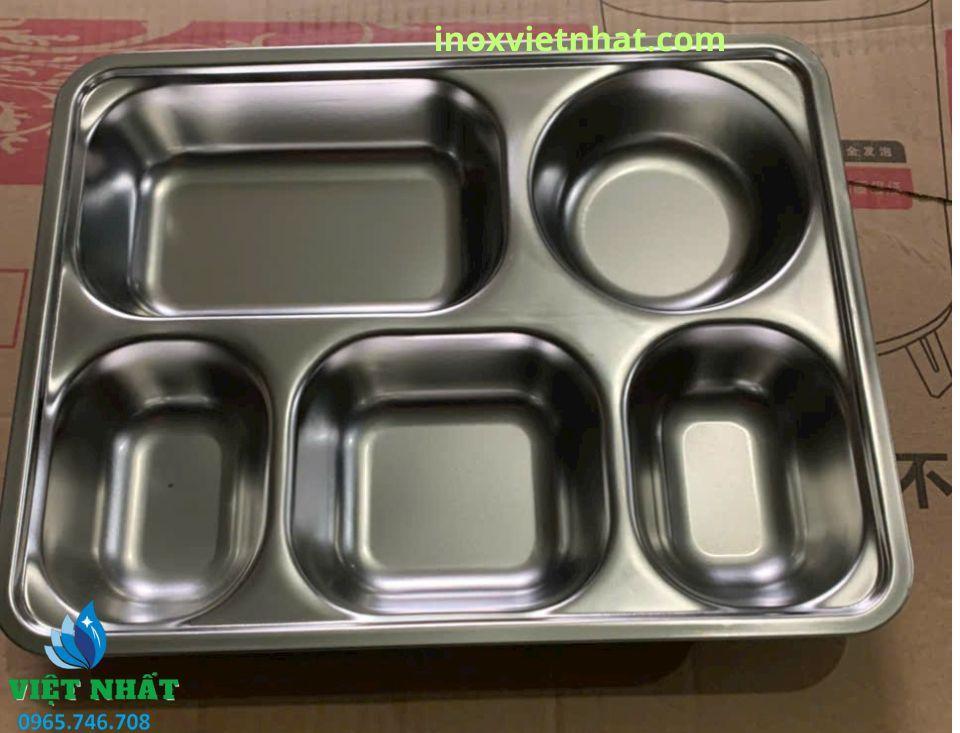 khay cơm 5 ngăn sâu - inox Việt Nhất