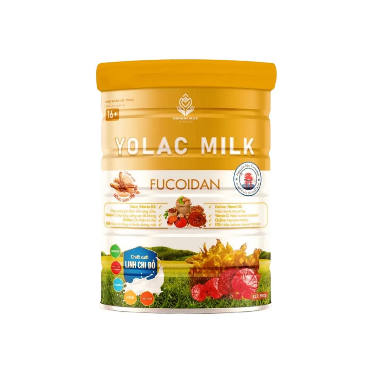 Yolac milk Fucoidan chế độ ăn đặc biệt