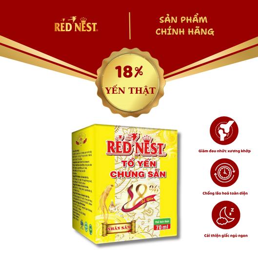 Yến sào Khánh Hòa chưng sẵn Nhân Sâm 18%