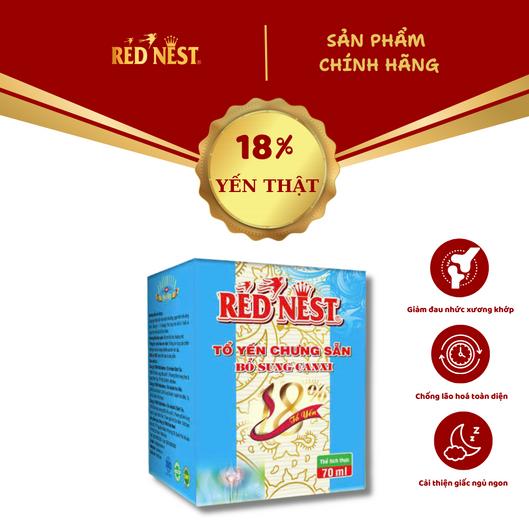 Yến sào Khánh Hòa chưng sẵn Canxi 18% lọ