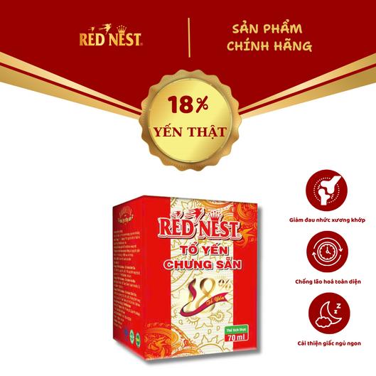 Yến sào Khánh Hòa chưng sẵn Đường 18% lọ 