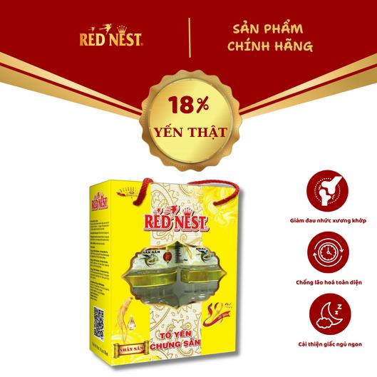 Yến sào Khánh Hòa chưng sẵn Nhân Sâm 18% Xách 4