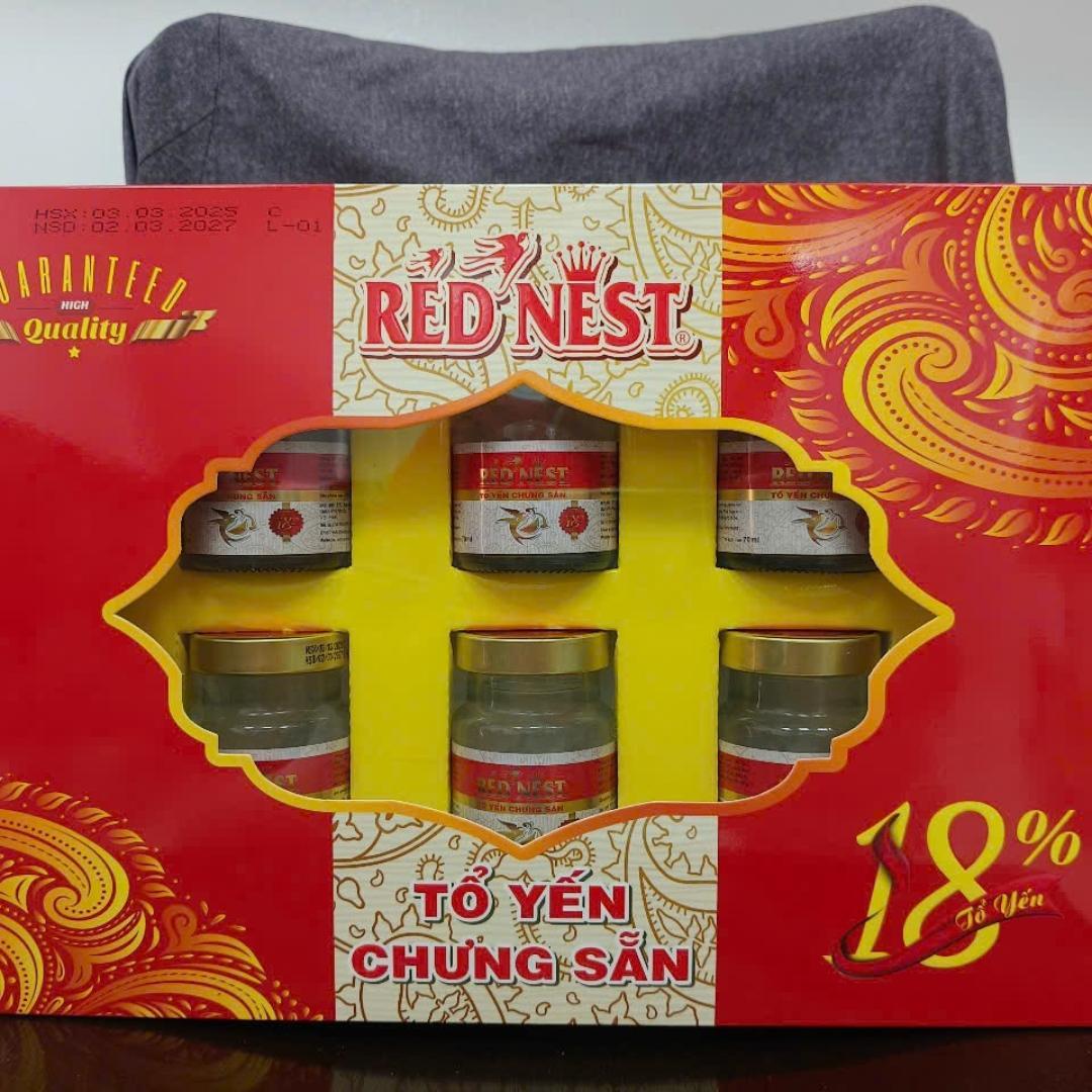 Yến sào Khánh Hòa chưng sẵn Đường 18% hộp quà