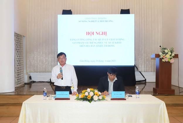 Hội thảo bàn giải pháp tăng cường quản lý chất lượng sầu riêng. Ảnh: Lam Hồng