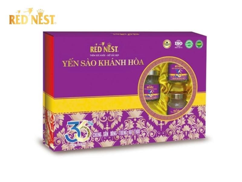 bộ 3 yến sào khánh hòa chưng sẵn 36%
