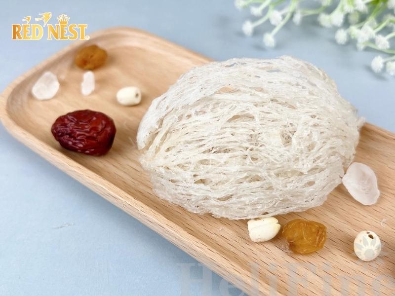 yến sào tinh chế sợi ngắn và sợi dài