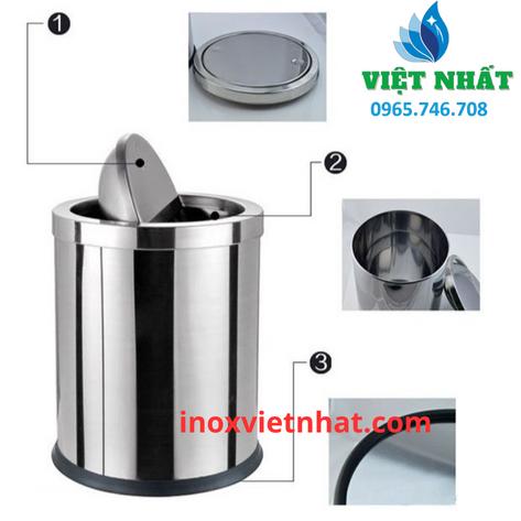 thùng rác inox
