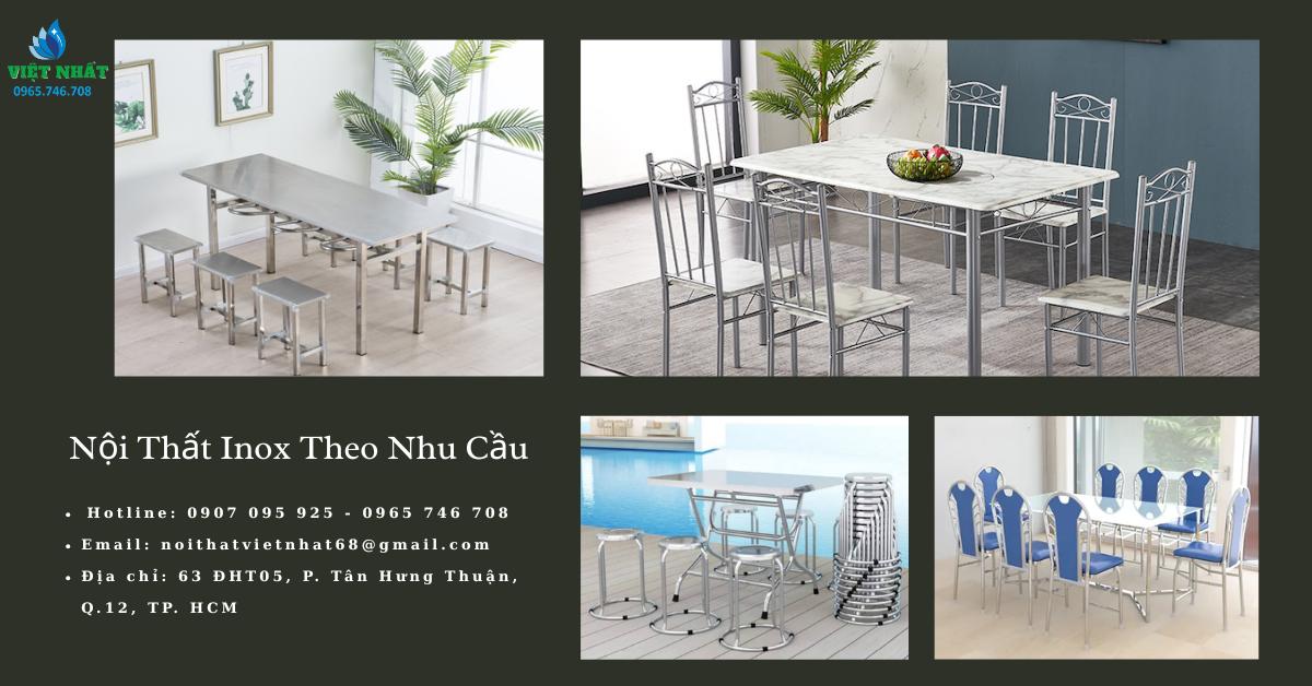 bàn ghế inox việt nhất